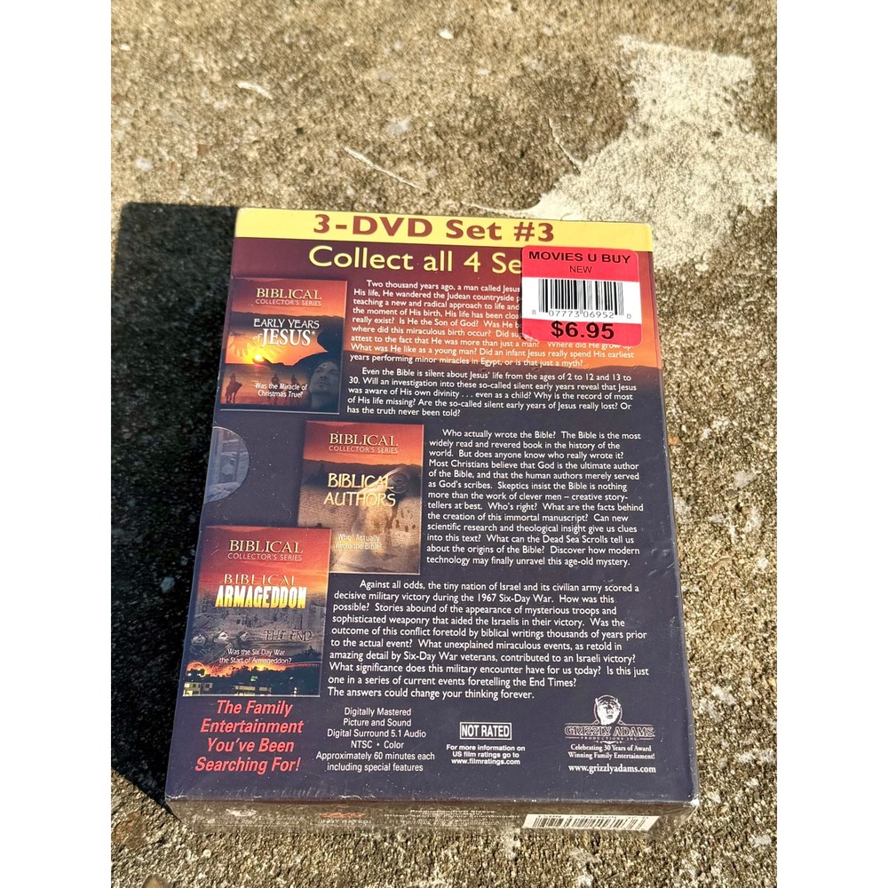 Biblical Collector's Series Set 3 DVD 3-Disc Early Years of Jesus Armageddon New - Picture 2 of 2